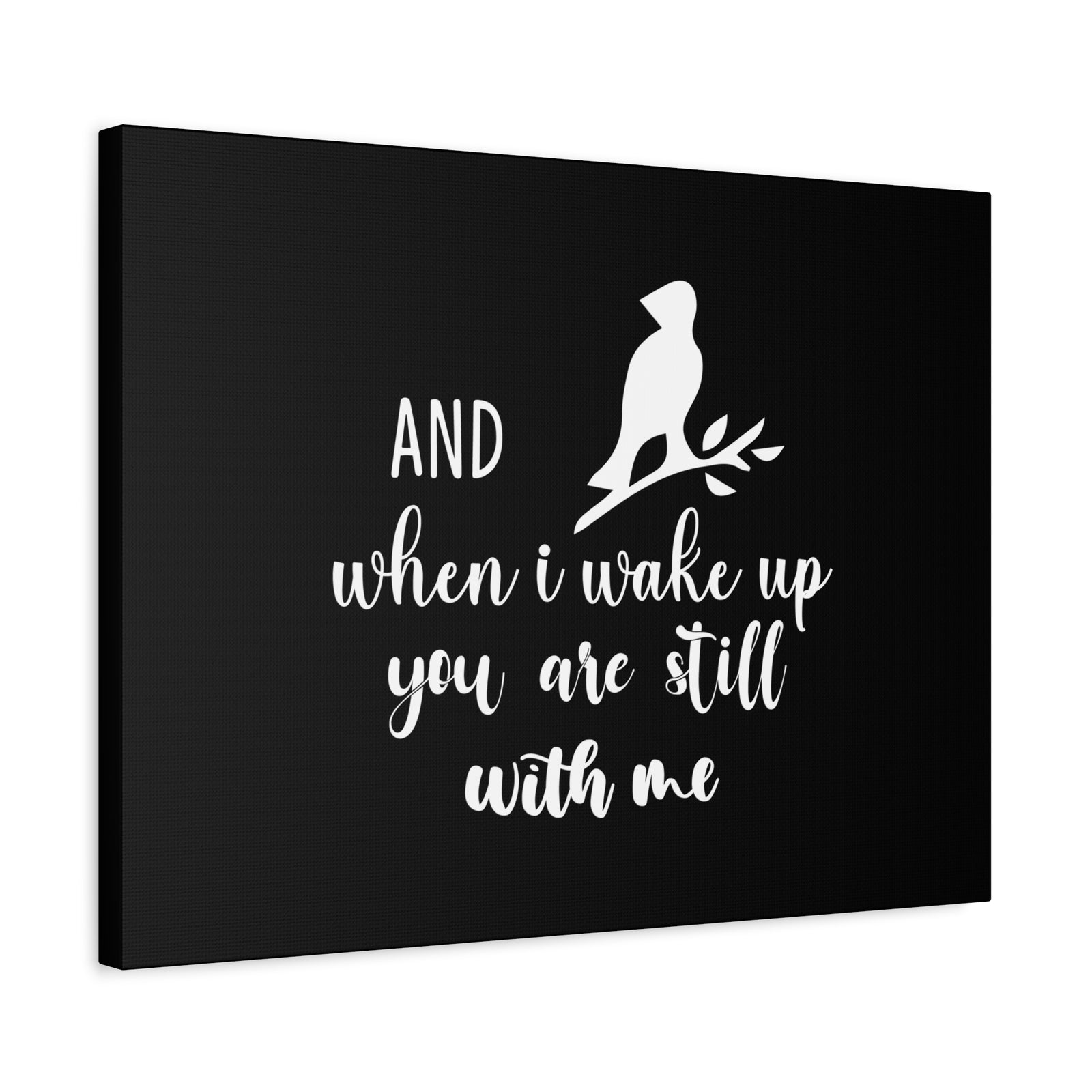 Scripture Canvas When I Wake Up, You Are Still With Me Psalm 139:18 Bird Christian Wall Art Bible Verse Print Ready to Hang-Express Your Love Gifts