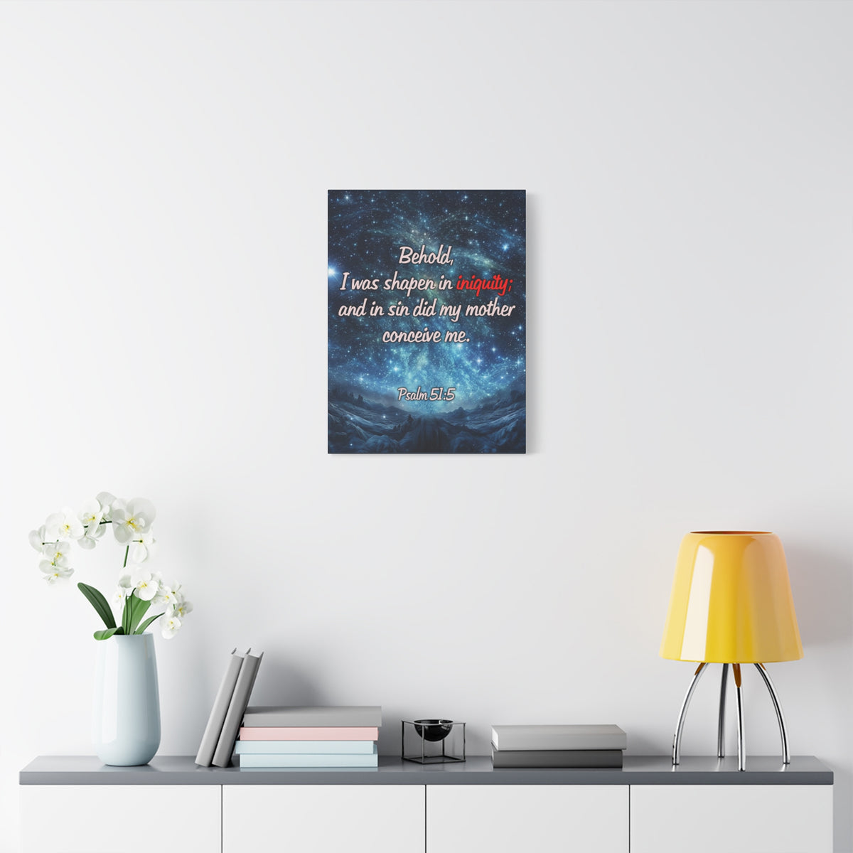 Scripture Walls Psalm 51:5 Original Sin Christian Wall Art Print Ready to Hang Unframed-Express Your Love Gifts