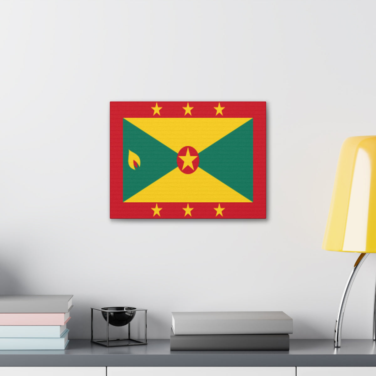 Grenada Country Flag Canvas Vibrant Wall Art Unframed Home Decor-Express Your Love Gifts