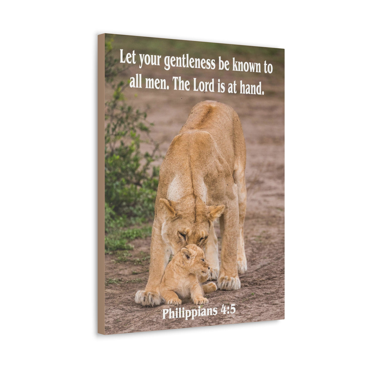 Scripture Canvas The Lord is at Hand Philippians 4:5 Christian Wall Art Bible Verse Print Ready to Hang-Express Your Love Gifts