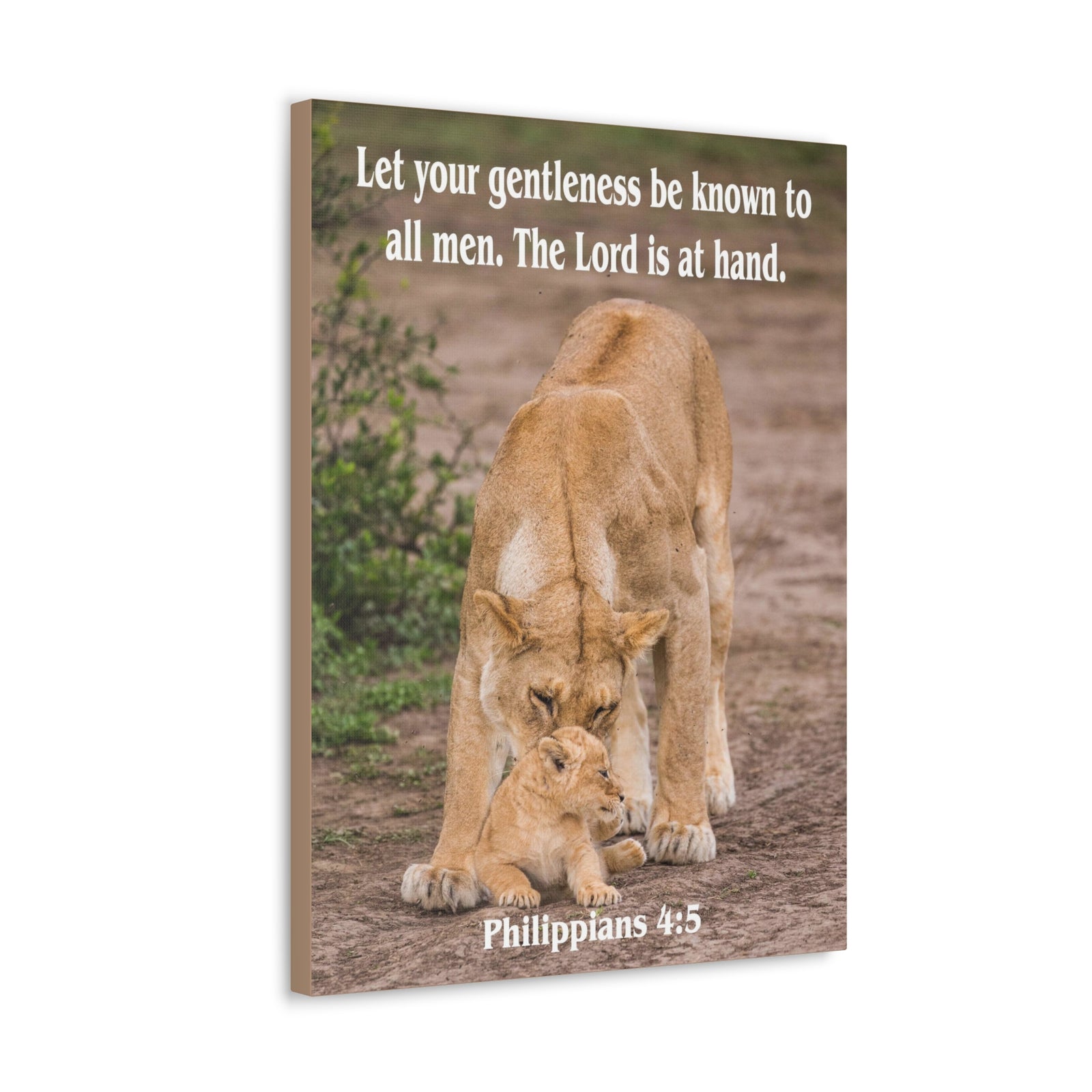 Scripture Canvas The Lord is at Hand Philippians 4:5 Christian Wall Art Bible Verse Print Ready to Hang-Express Your Love Gifts