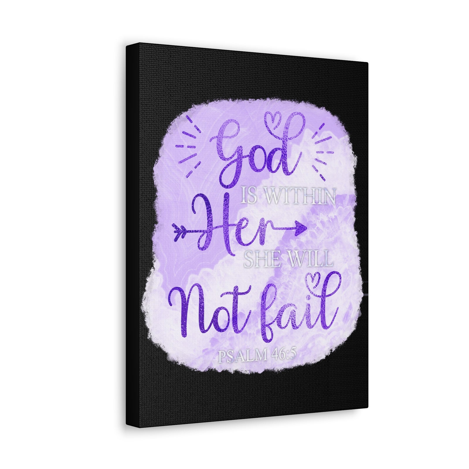 Scripture Walls Psalm 46:5 God is Within Her Bible Verse Canvas Christian Wall Art Ready to Hang Unframed-Express Your Love Gifts