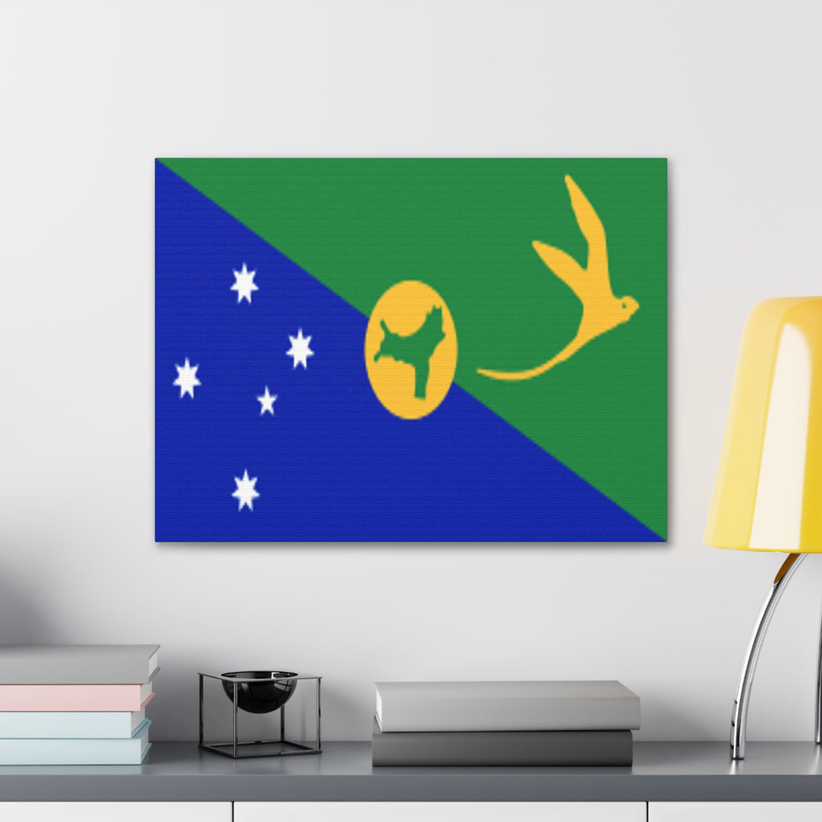Christmas Island Country Flag Canvas Vibrant Wall Art Unframed Home Decor-Express Your Love Gifts