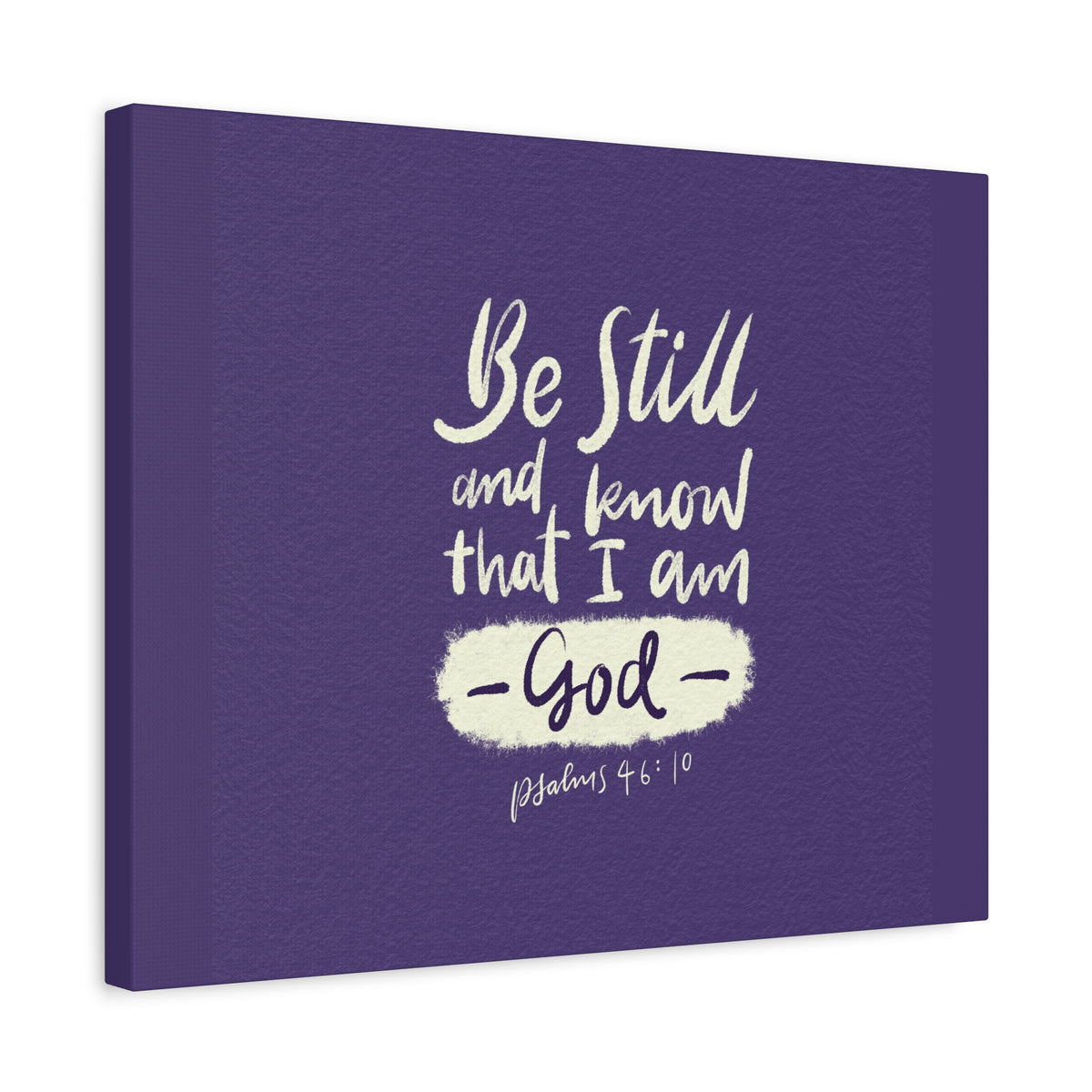 Scripture Walls I Am God Psalm 46:10 Bible Verse Canvas Christian Wall Art Ready to Hang-Express Your Love Gifts