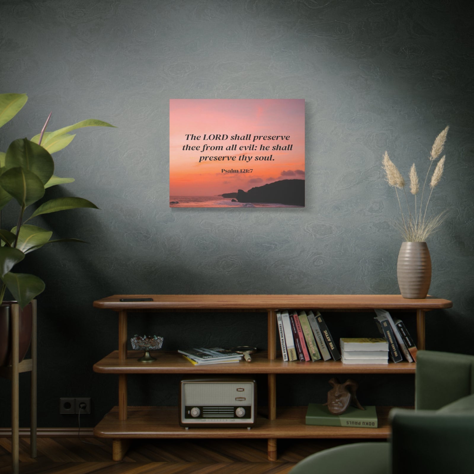 Scripture Walls Preserve Thy Soul Psalm 121:7 Bible Verse Canvas Christian Wall Art Ready to Hang-Express Your Love Gifts