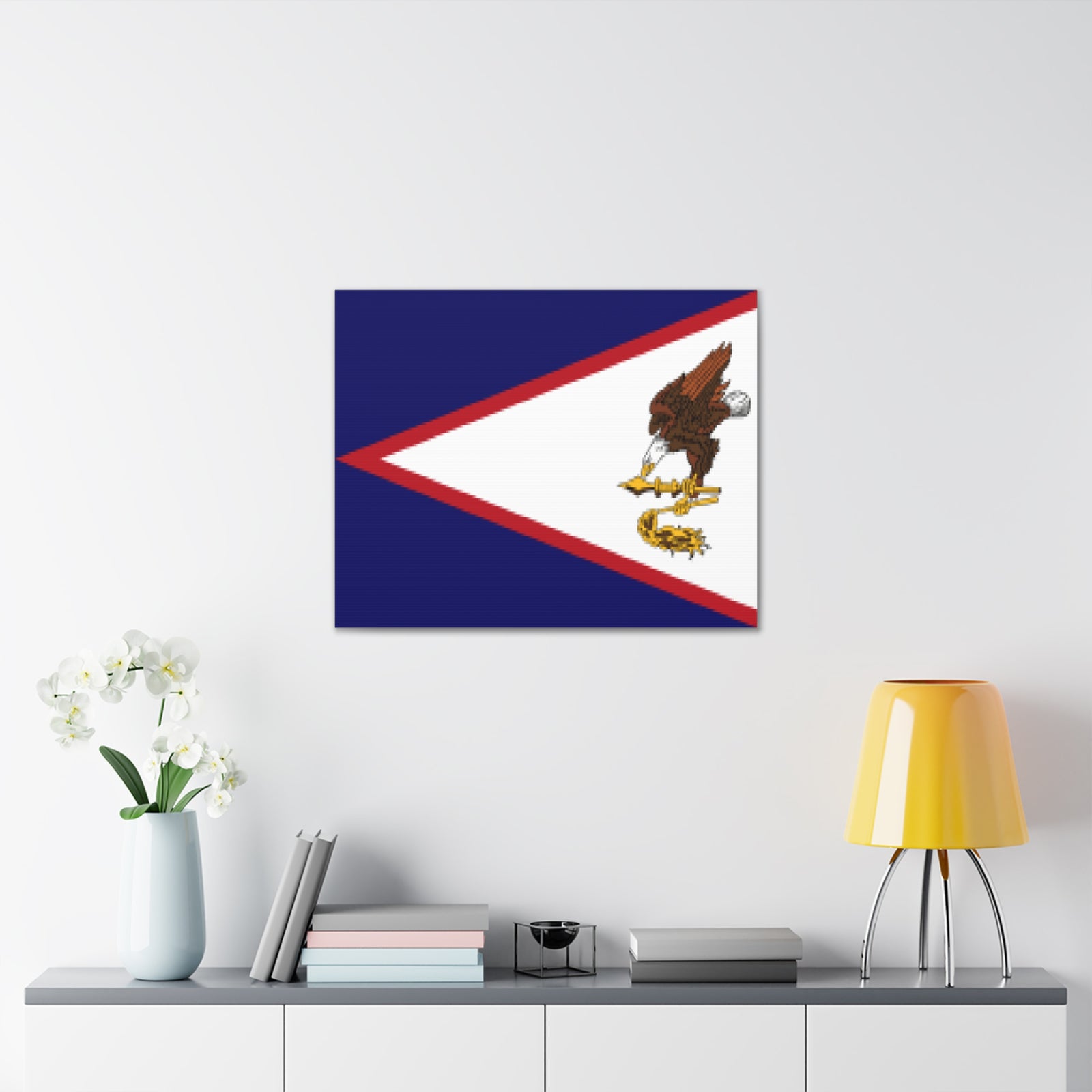 American Samoa Country Flag Canvas Vibrant Wall Art Unframed Home Decor-Express Your Love Gifts