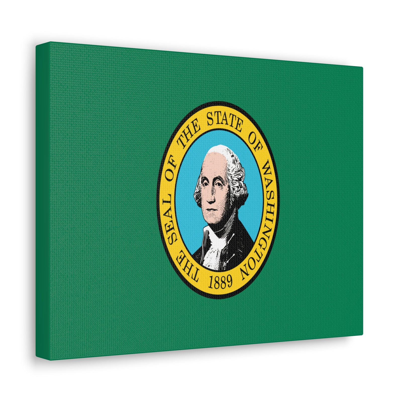 Washington Stage Flag Canvas Vibrant Wall Art Unframed Home Decor-Express Your Love Gifts