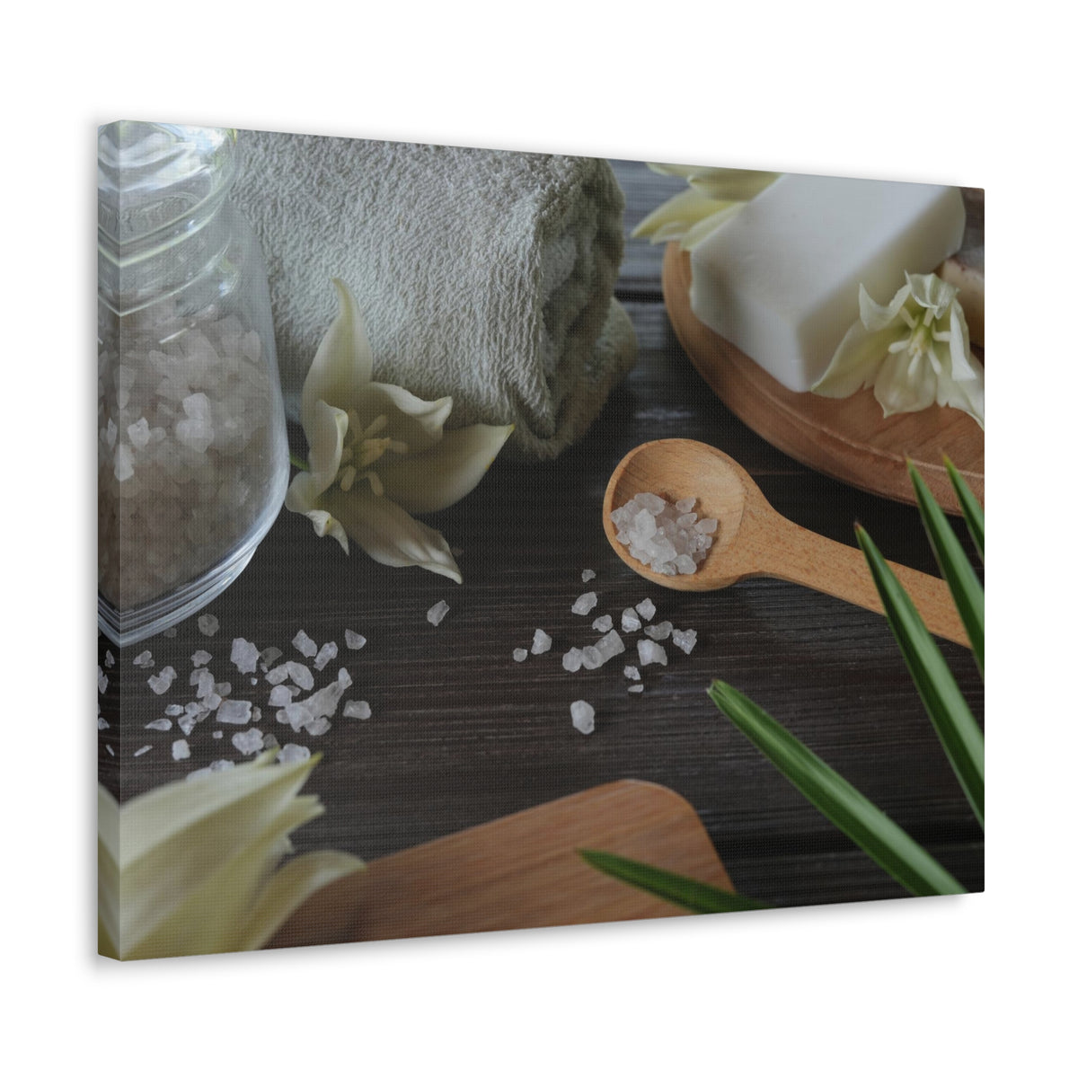 Natural Handmade Soap Forest Floral Nature Photography Canvas Wall Art for Home Decor Ready-to-Hang-Express Your Love Gifts