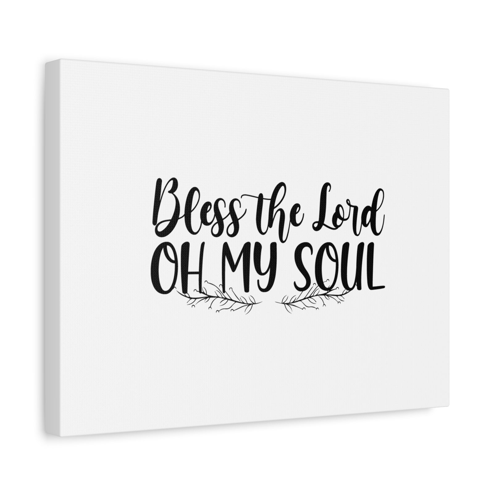 Scripture Canvas Bless The Lord Oh My Soul Psalm 103:1 Christian Wall Art Bible Verse Print Ready to Hang-Express Your Love Gifts