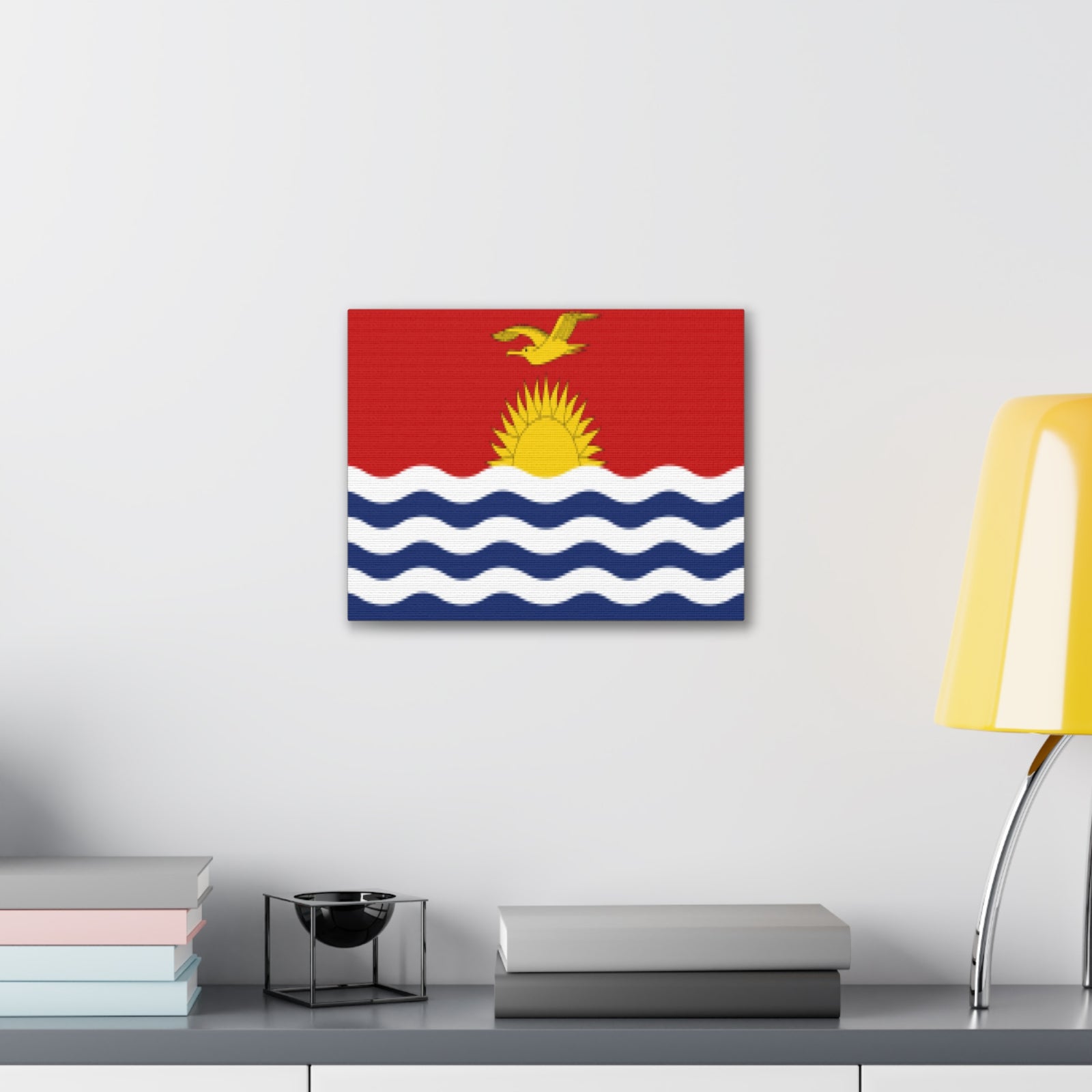Kiribati Country Flag Canvas Vibrant Wall Art Unframed Home Decor-Express Your Love Gifts