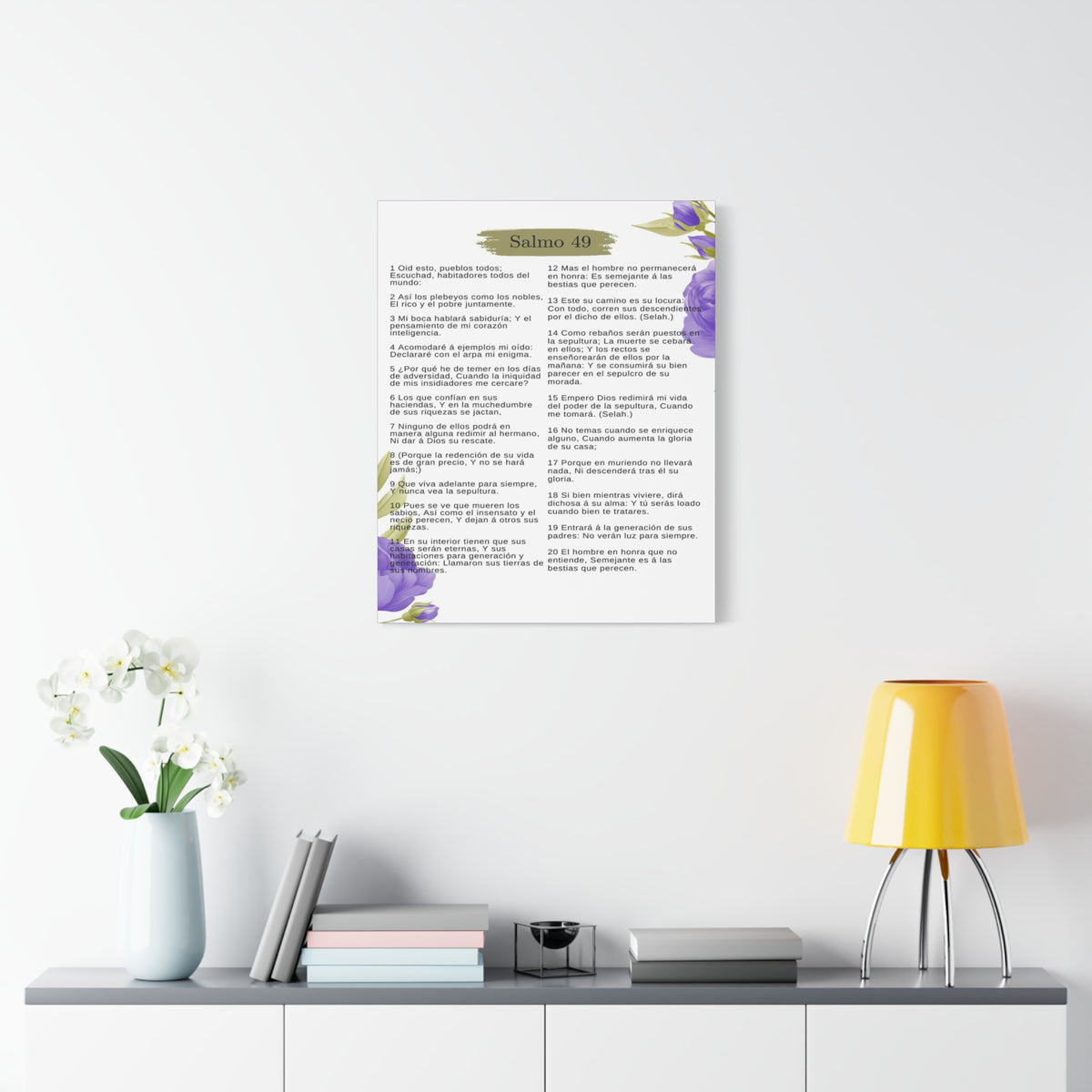 Salmo 49 Impresión De Arte Cristiano en la Pared Lista Para Colgar-Express Your Love Gifts