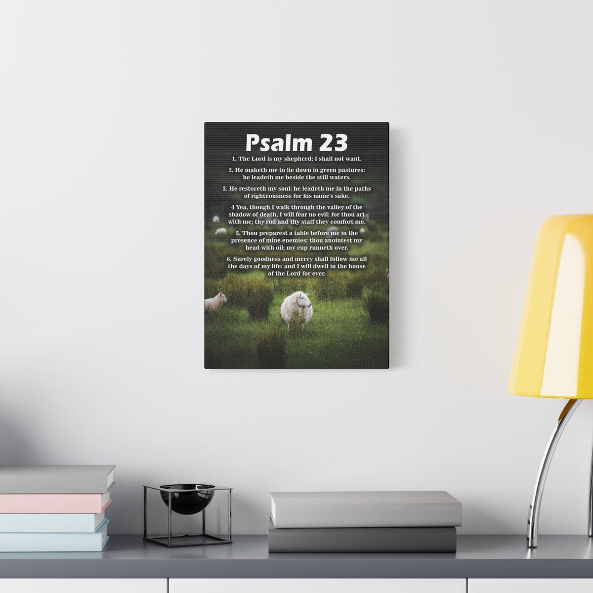 Scripture Walls The Lord is My Shepherd Psalm 23:3 Christian Wall Art Bible Verse Print Ready to Hang-Express Your Love Gifts