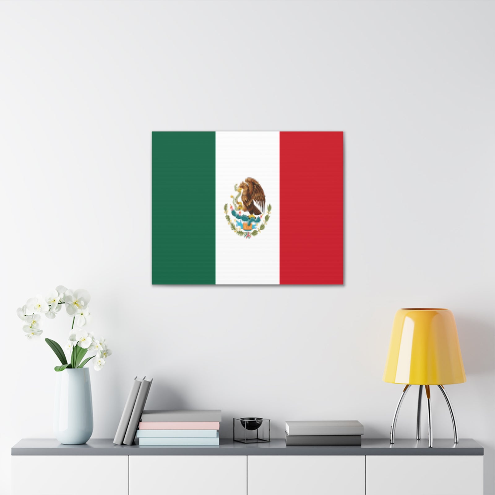 Mexico Country Flag Canvas Vibrant Wall Art Unframed Home Decor-Express Your Love Gifts