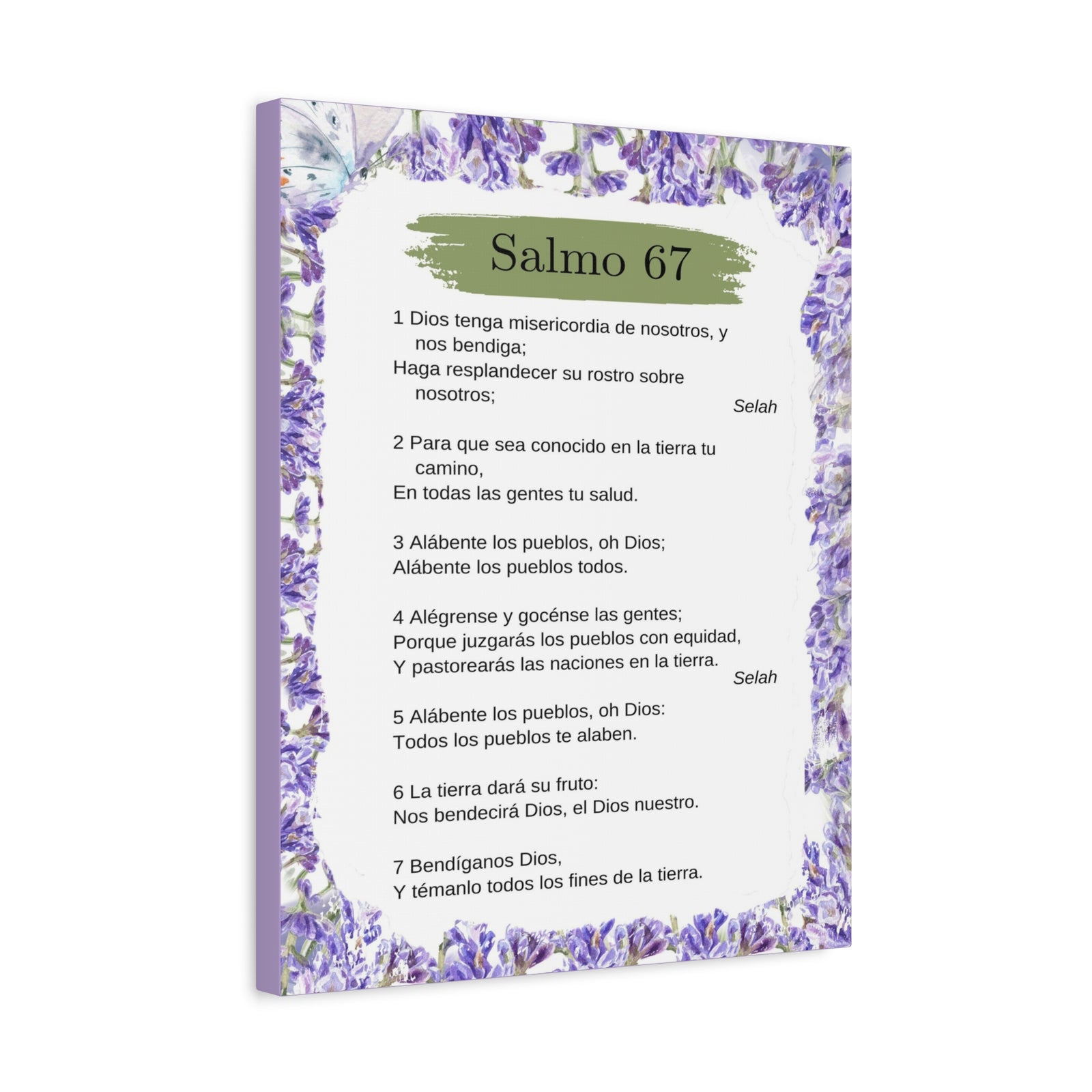 Salmo 67 Impresión De Arte Cristiano en la Pared Lista Para Colgar-Express Your Love Gifts