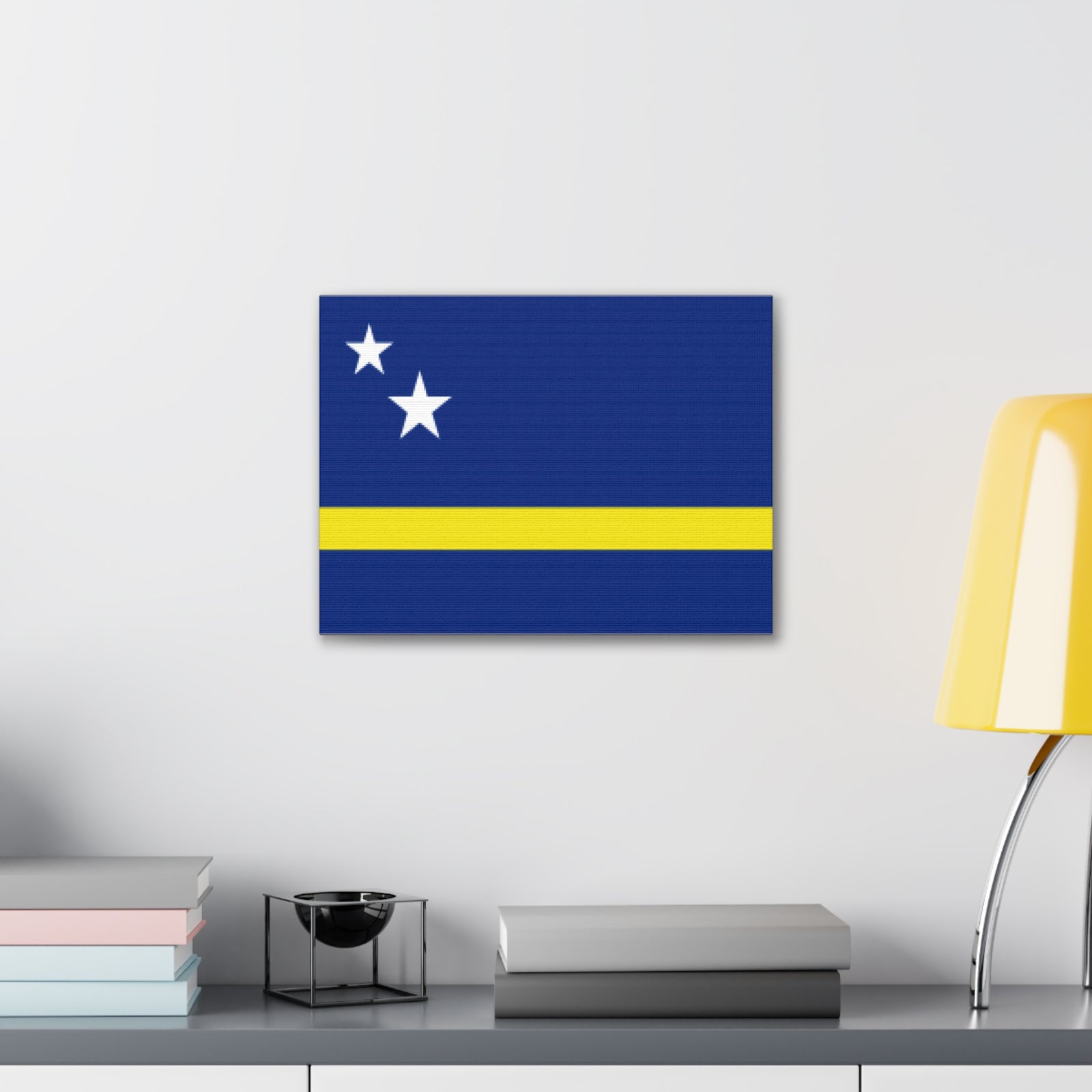 Curacao Country Flag Canvas Vibrant Wall Art Unframed Home Decor-Express Your Love Gifts