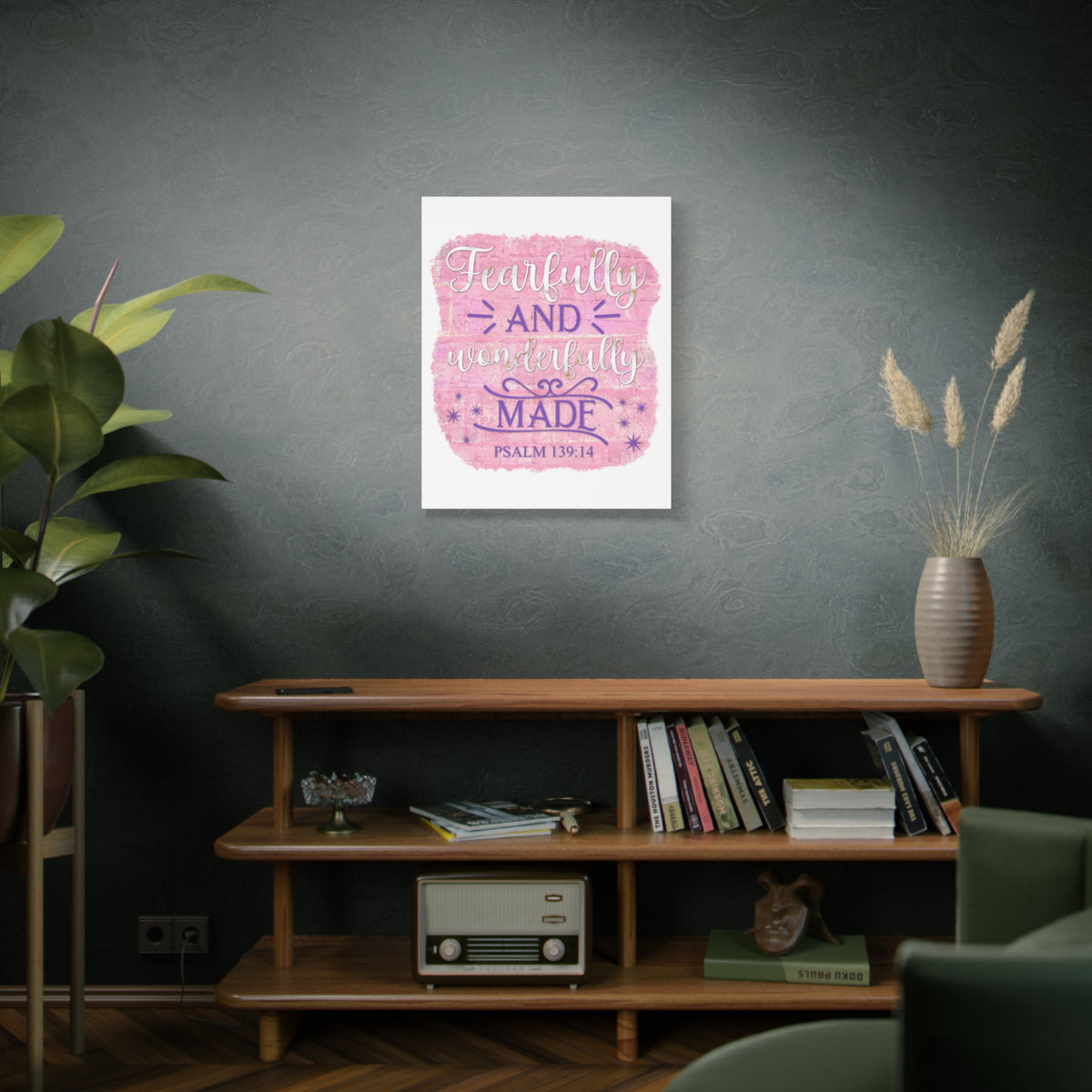 Scripture Walls Psalm 139:14 Fearfully and Wonderfully Made Bible Verse Canvas Christian Wall Art Ready to Hang Unframed-Express Your Love Gifts