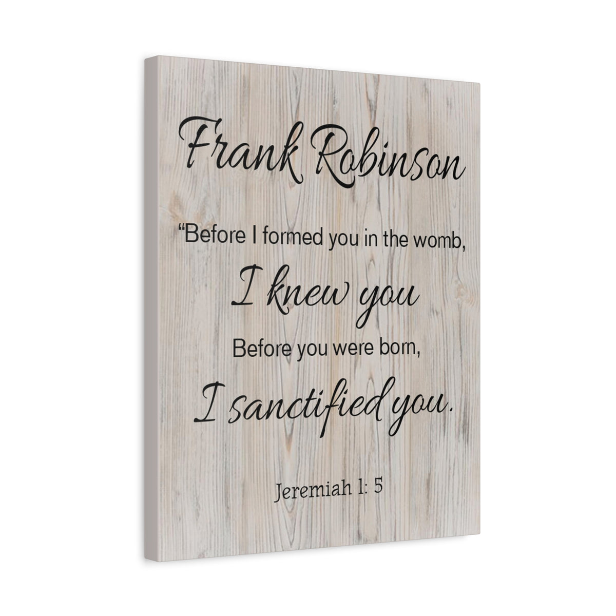 Scripture Walls Personalized I Sanctified You Jeremiah 1:5 Bible Chapter Canvas Christian Wall Art Ready to Hang-Express Your Love Gifts