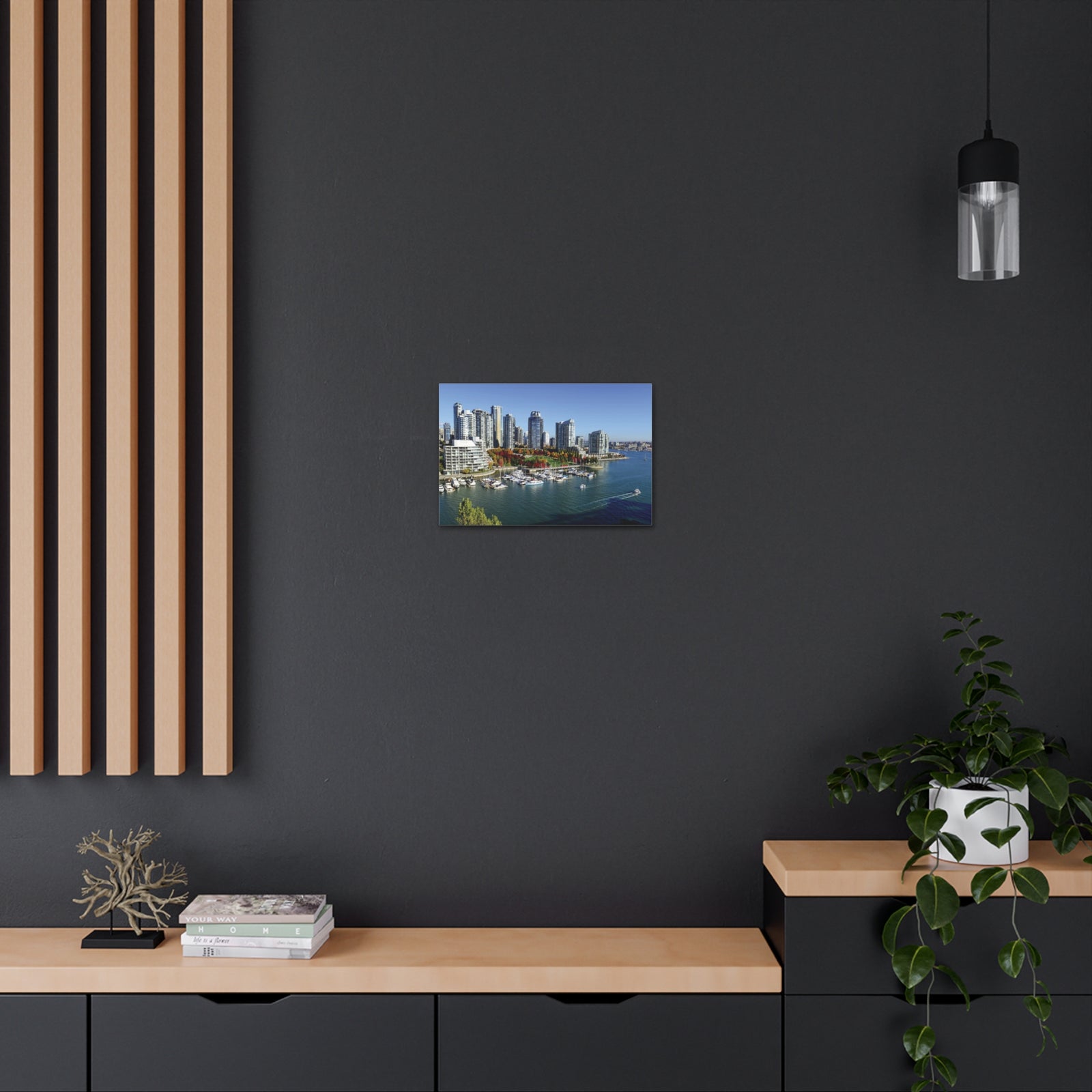 Vancouver Daytime Skyline Canvas Artwork High-Quality Breathtaking Stunning Cityscape for Home Decor Ready to Hang-Express Your Love Gifts