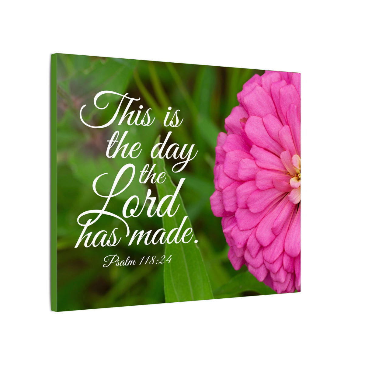 Scripture Canvas The Lord Has Made Psalm 118:24 Christian Wall Art Bible Verse Print Ready to Hang-Express Your Love Gifts