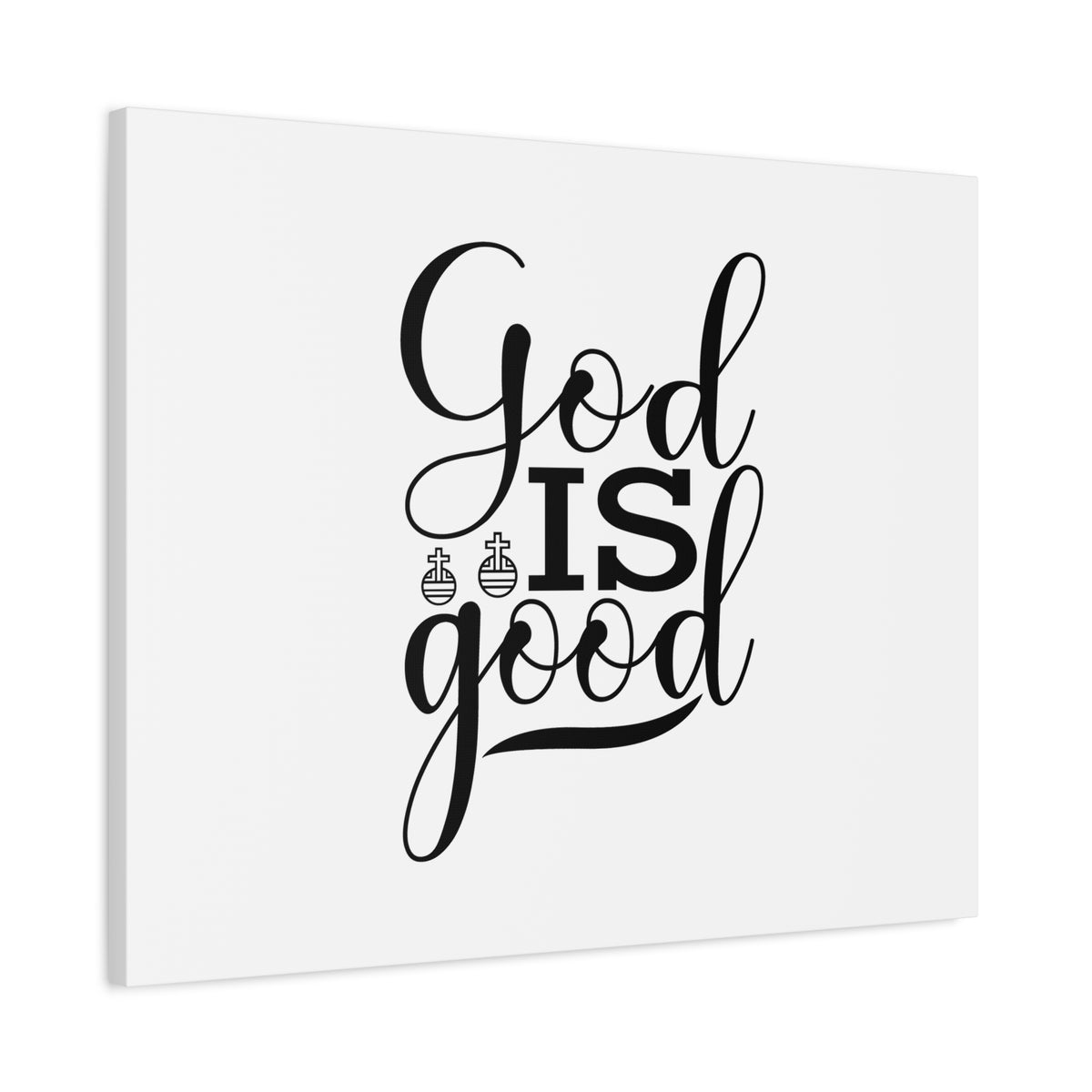 Scripture Canvas God Is Good Psalm 107:1 Christian Wall Art Bible Verse Print Ready to Hang-Express Your Love Gifts