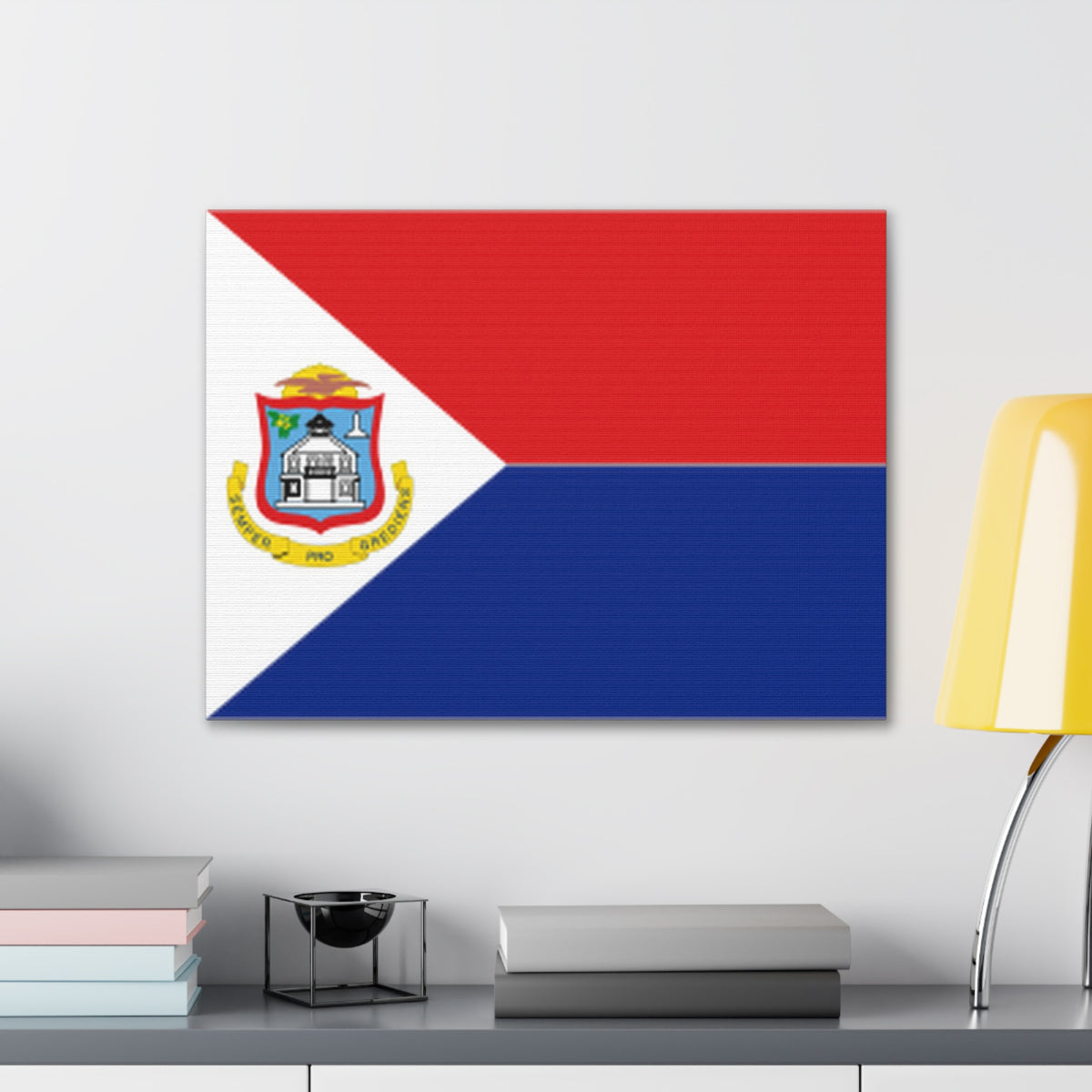 Sint Maarten Country Flag Canvas Vibrant Wall Art Unframed Home Decor-Express Your Love Gifts