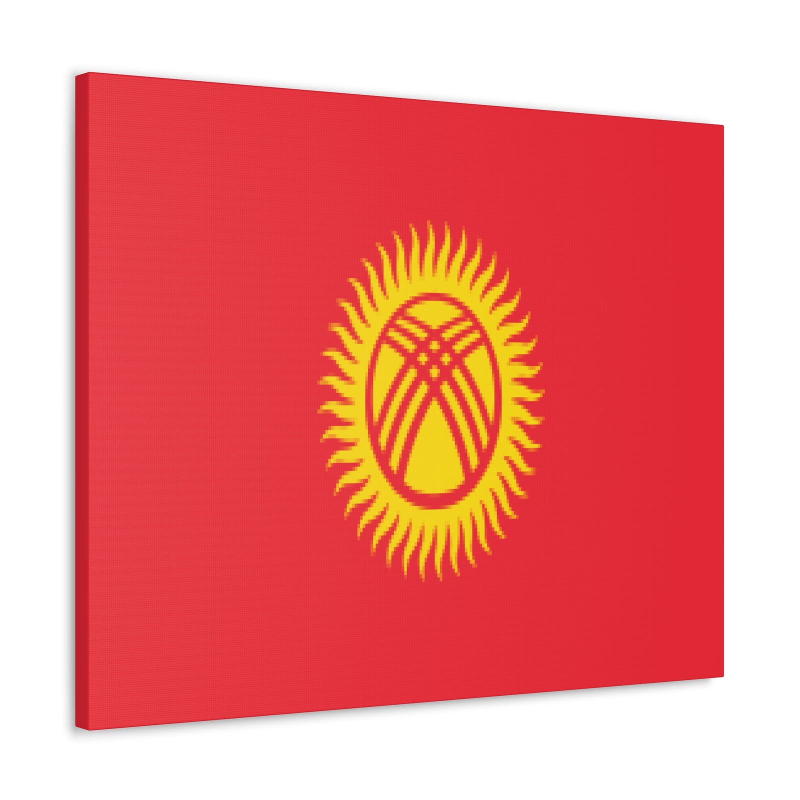 Kyrgyzstan Country Flag Canvas Vibrant Wall Art Unframed Home Decor-Express Your Love Gifts