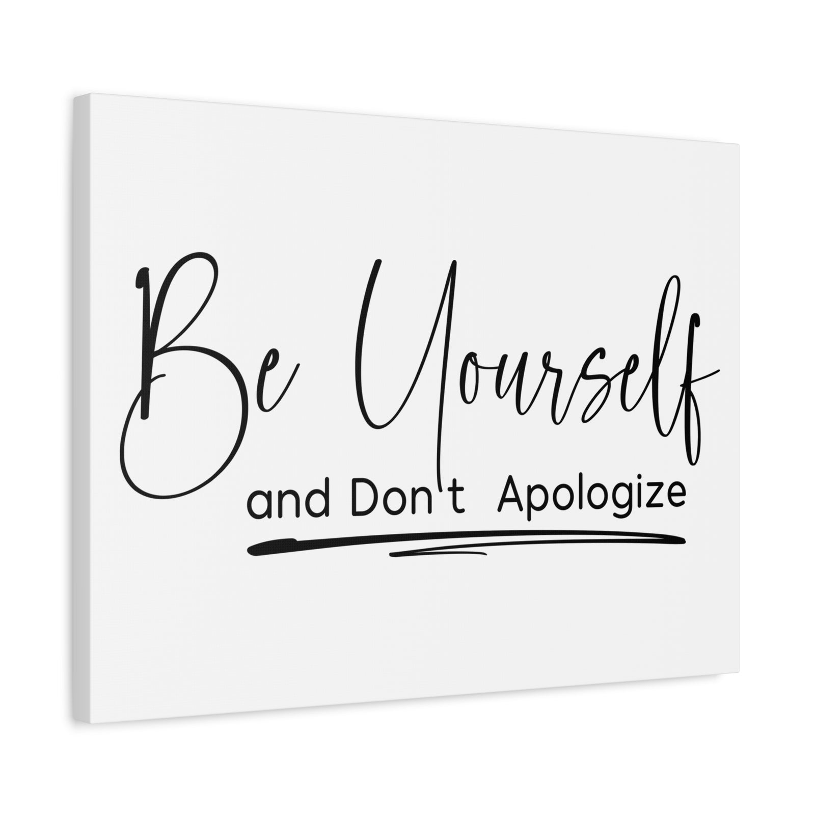 Inspirational Quote Canvas Be Yourself Wall Art Motivational Motto Inspiring Prints Artwork Decor Ready to Hang-Express Your Love Gifts