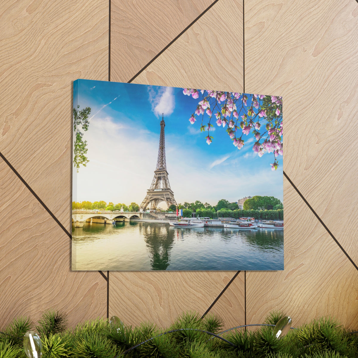 Fantastic View Eiffel Tower France Canvas Artwork High-Quality Breathtaking French City for Home Decor Ready to Hang-Express Your Love Gifts