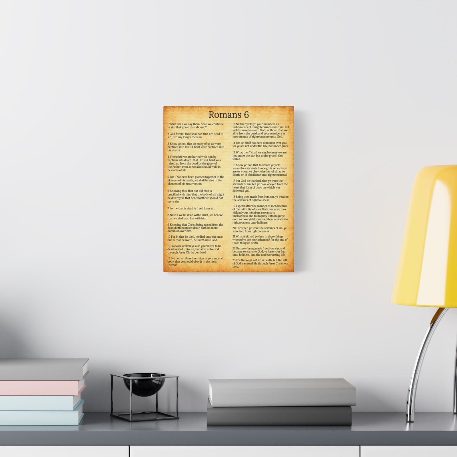 Scripture Walls Sanctification Gol Roman 6 Christian Wall Art Print Ready to Hang Unframed-Express Your Love Gifts