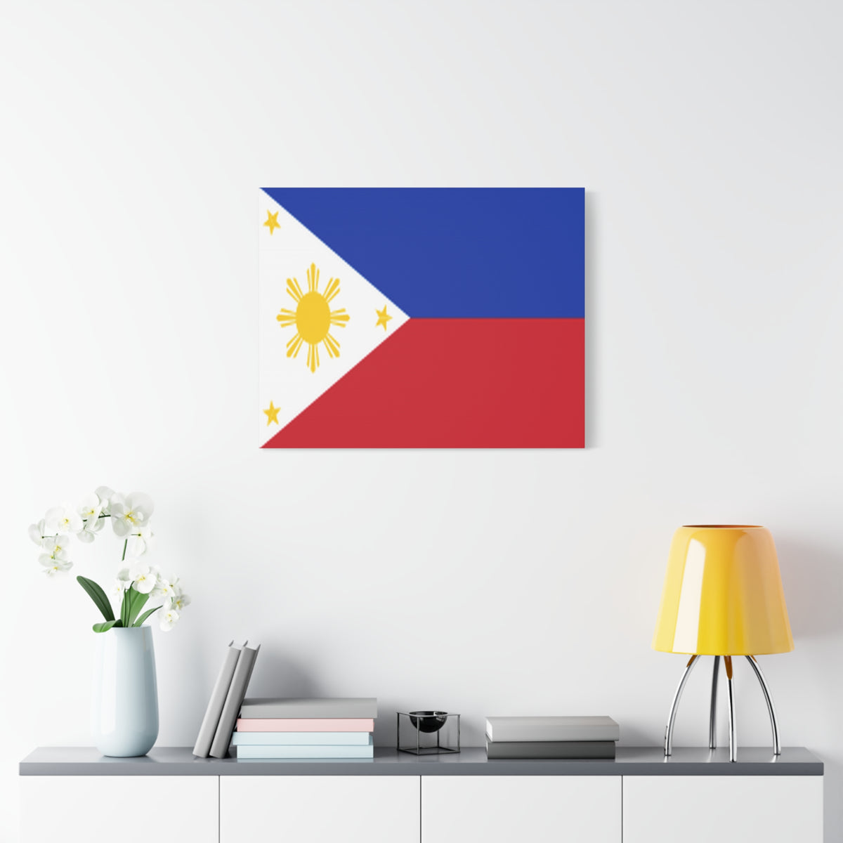 Philippines Country Flag Canvas Vibrant Wall Art Unframed Home Decor-Express Your Love Gifts