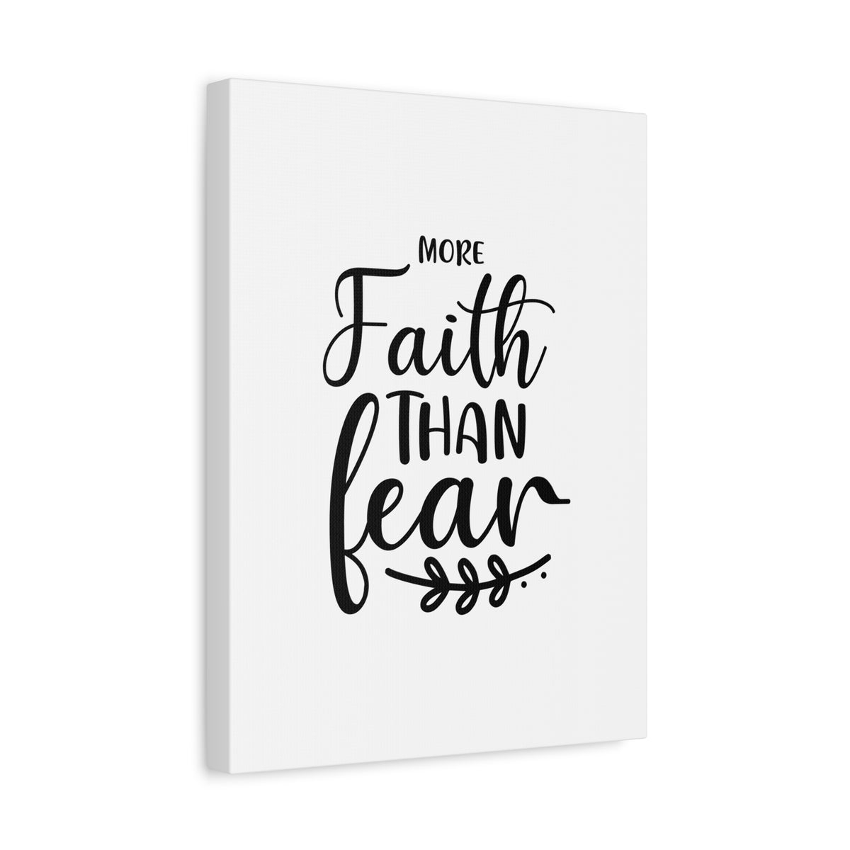 Scripture Walls More Faith Than Fear Psalm 34:4 Leaves Christian Wall Art Print Ready to Hang-Express Your Love Gifts