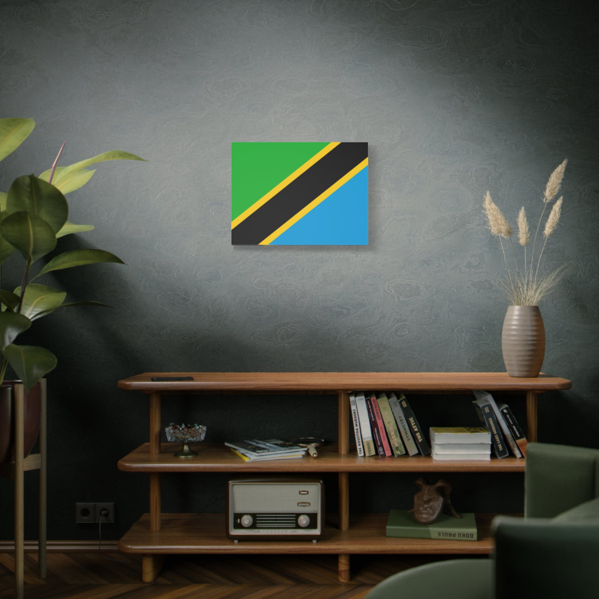 Tanzania Country Flag Canvas Vibrant Wall Art Unframed Home Decor-Express Your Love Gifts