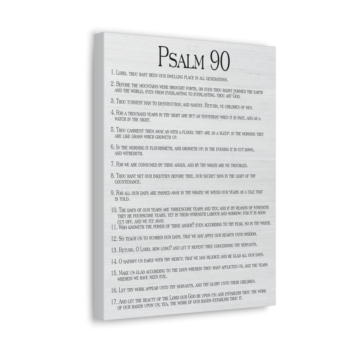 Scripture Walls How Time Flies Fast Psalm 90:13 Christian Wall Art Print Ready to Hang-Express Your Love Gifts