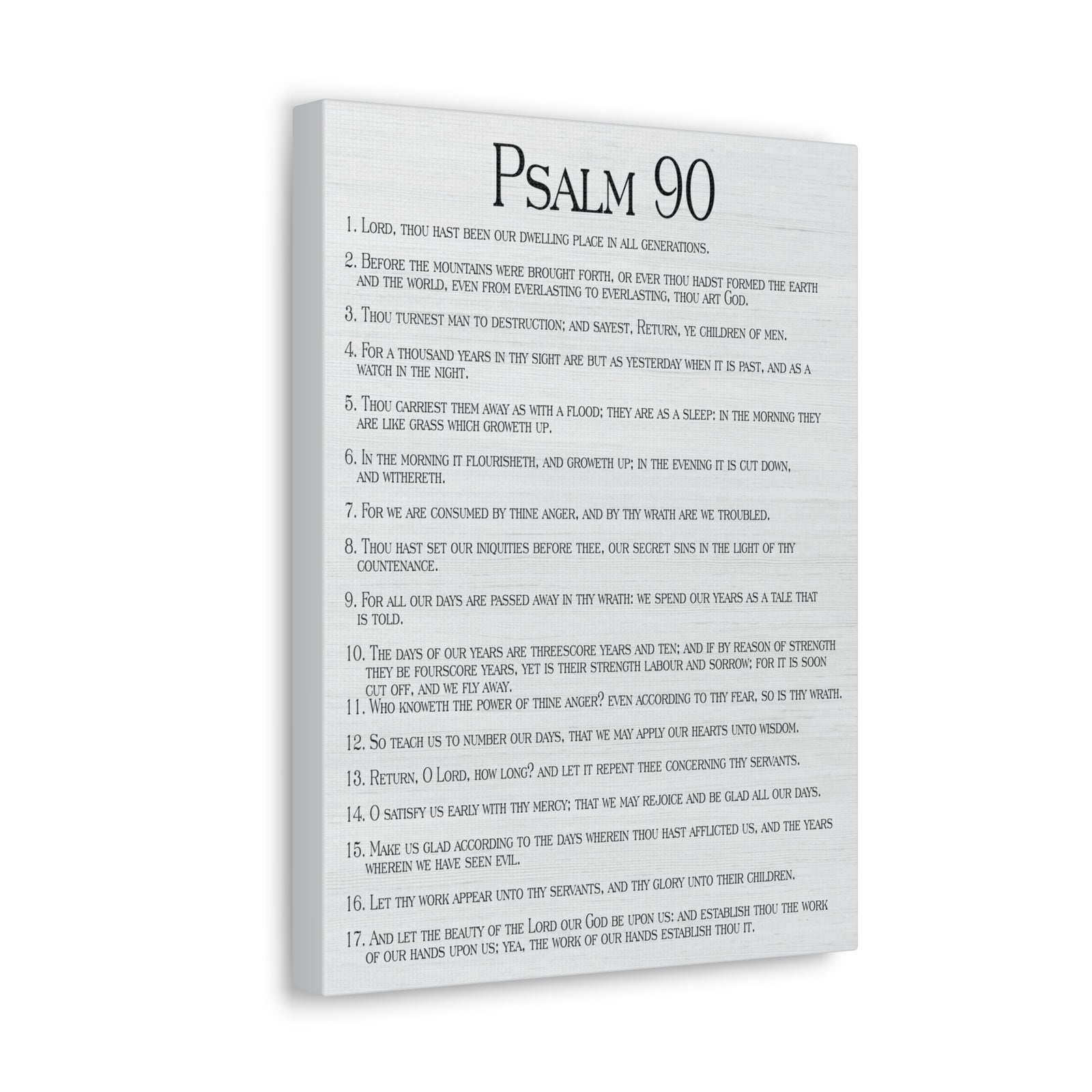 Scripture Walls How Time Flies Fast Psalm 90:13 Christian Wall Art Print Ready to Hang-Express Your Love Gifts