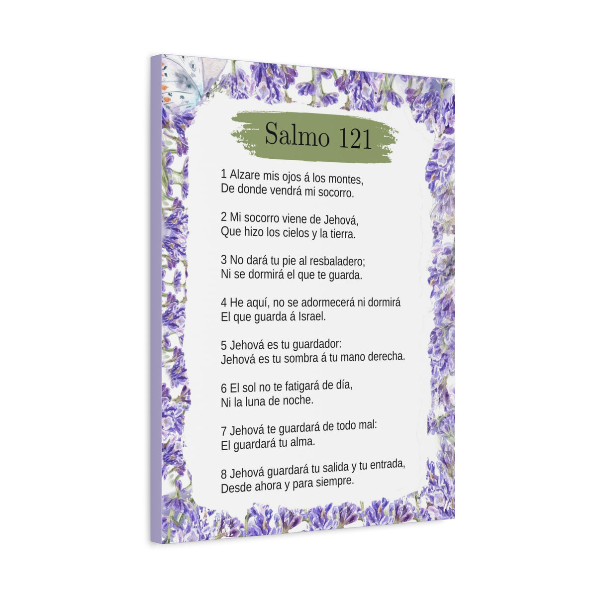Salmo 121 Impresion De Arte Crist en Pared Lista Para Colgar in Spanish Ready to Hang Bible Canvas Unframed-Express Your Love Gifts