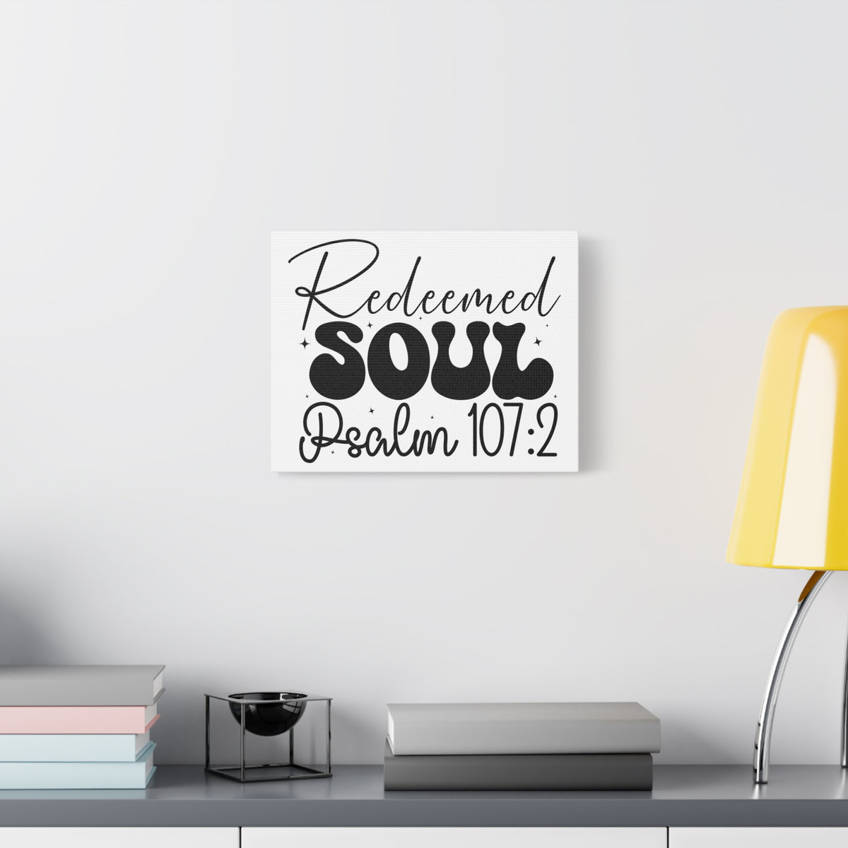 Scripture Walls Psalm 107:2 I am a Redeemed Soul Bible Verse Canvas Christian Wall Art Ready to Hang Unframed-Express Your Love Gifts