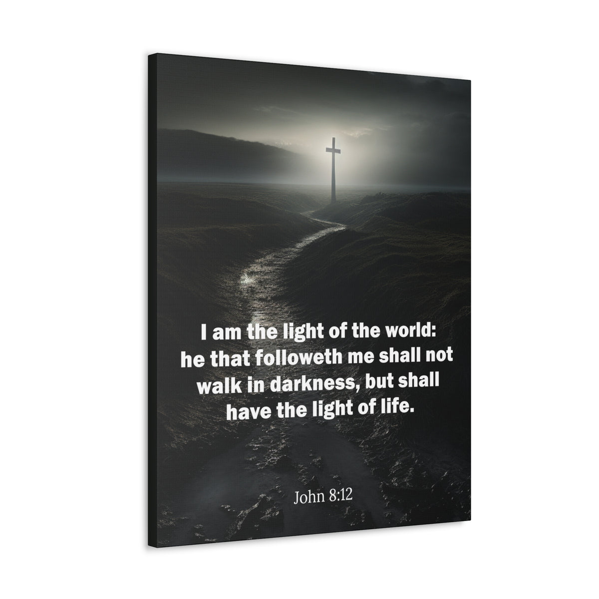 Scripture Walls I Am the Light of the World John 8:12 Christian Wall Art Print Ready to Hang Unframed-Express Your Love Gifts