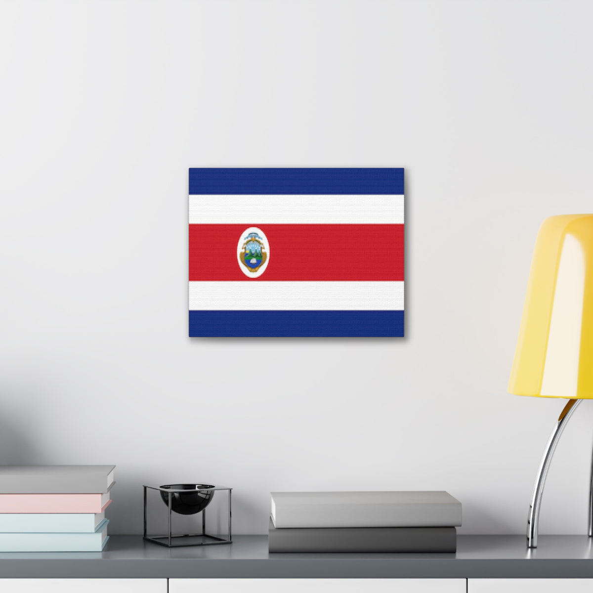 Costa Rica Country Flag Canvas Vibrant Wall Art Unframed Home Decor-Express Your Love Gifts