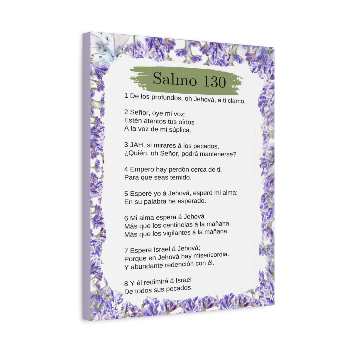 Salmo 130 Impresión De Arte Cristiano en la Pared Lista Para Colgar-Express Your Love Gifts