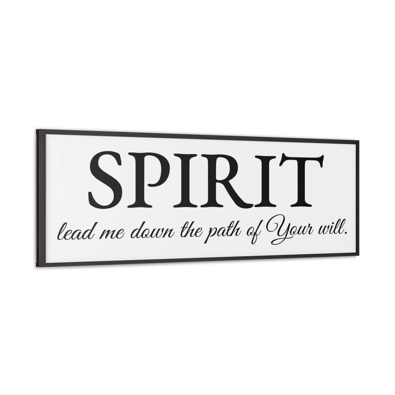 Scripture Walls Spirit Lead Me White Bible Verse Canvas Christian Wall Art Ready to Hang Unframed-Express Your Love Gifts