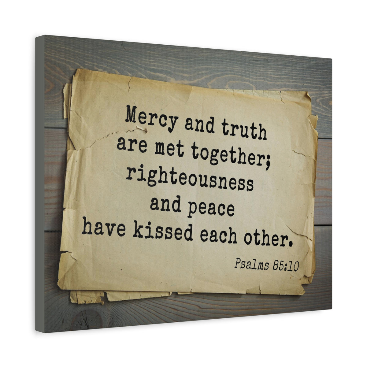 Scripture Walls Mercy And Truth Psalms 85:10 Bible Verse Canvas Christian Wall Art Bible Verse Print Ready To Hang-Express Your Love Gifts