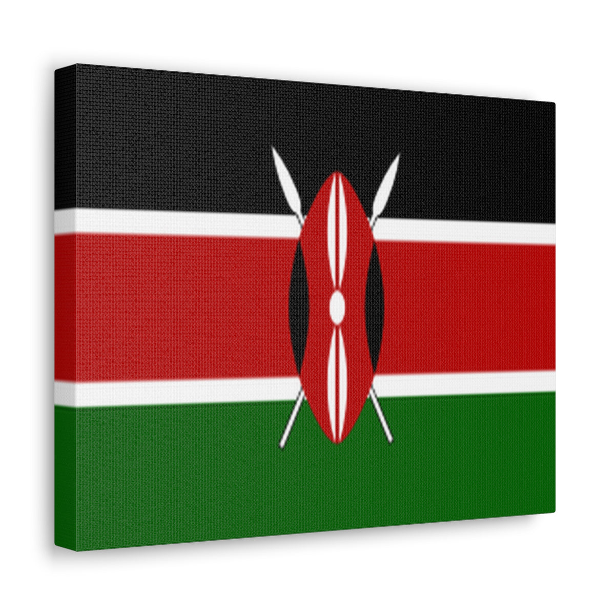 Kenya Country Flag Canvas Vibrant Wall Art Unframed Home Decor-Express Your Love Gifts