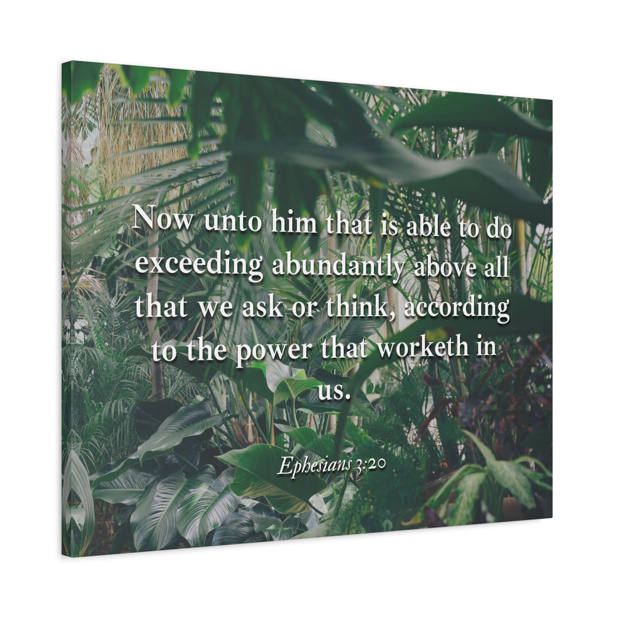 Scripture Canvas Above All Ephesians 3:20 Christian Wall Art Bible Verse Print Ready to Hang-Express Your Love Gifts