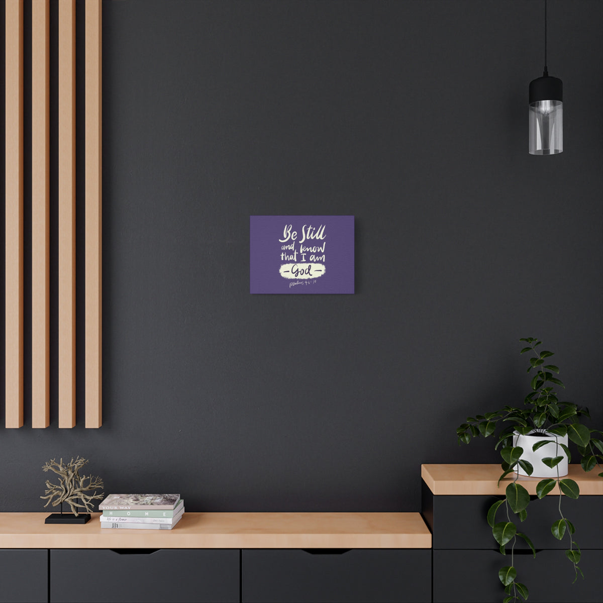 Scripture Walls Know That I Am God Psalm 46:10 Bible Verse Canvas Christian Wall Art Ready to Hang-Express Your Love Gifts