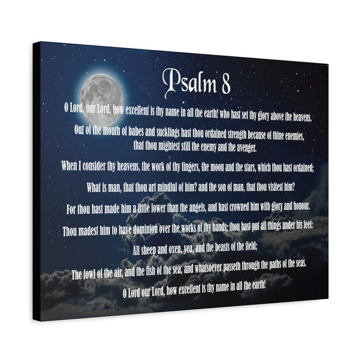 Scripture Walls Surrounded By Your Glory Psalm 8:1 Christian Wall Art Bible Verse Print Ready to Hang-Express Your Love Gifts