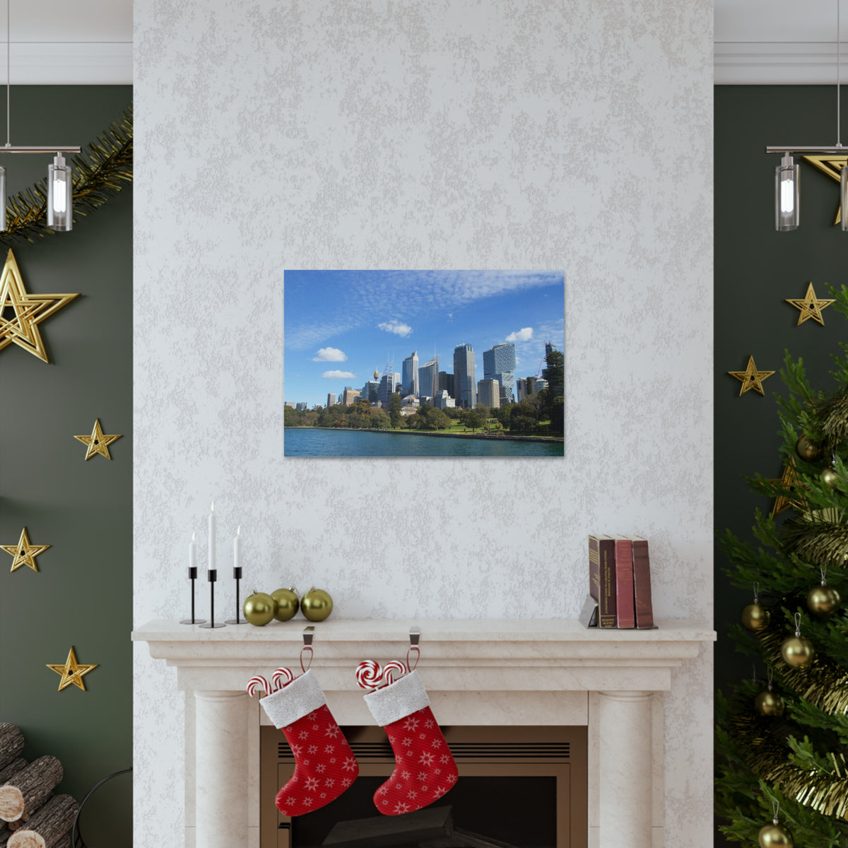 Sydney Daytime Skyline Canvas Artwork High-Quality Breathtaking Stunning Cityscape for Home Decor Ready to Hang-Express Your Love Gifts