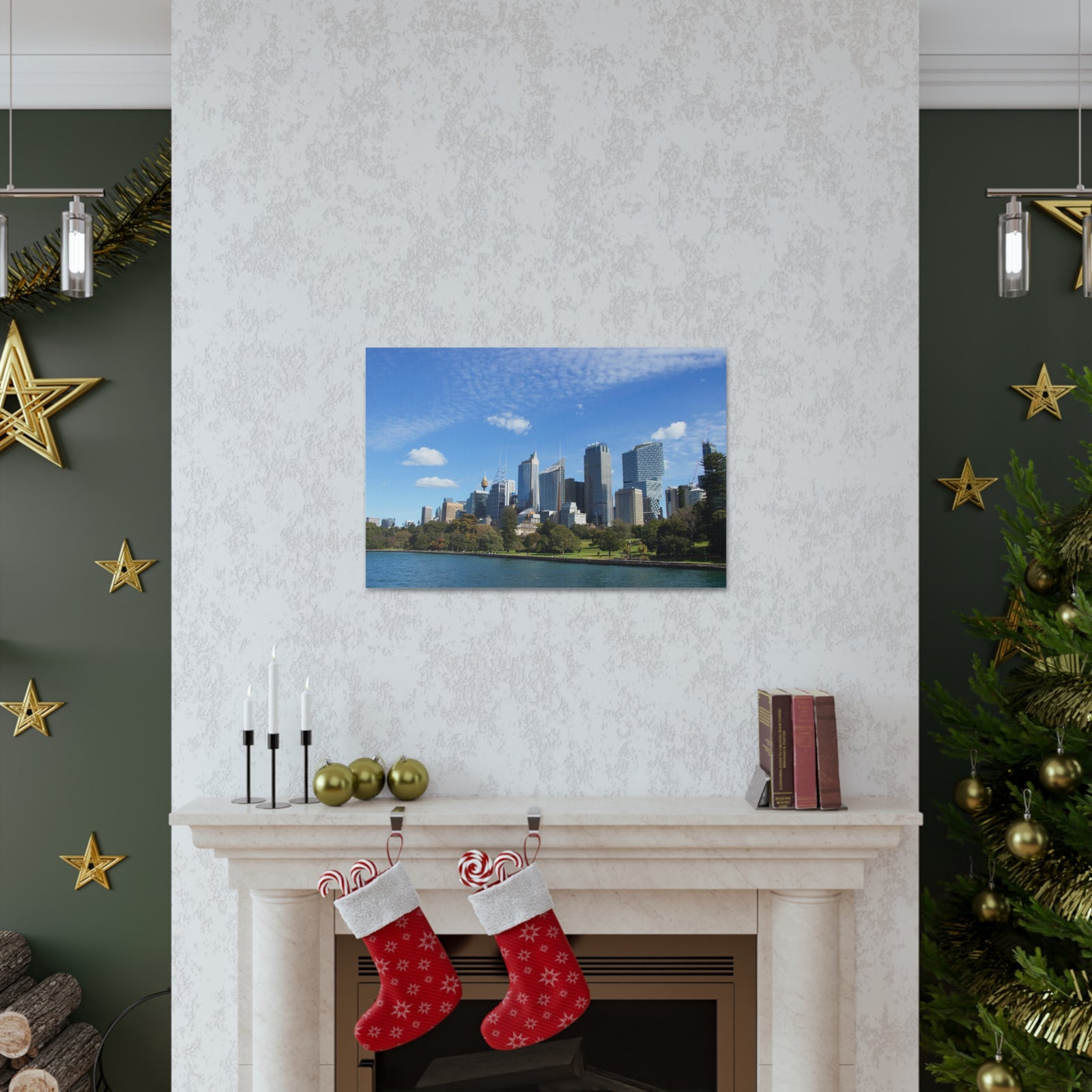 Sydney Daytime Skyline Canvas Artwork High-Quality Breathtaking Stunning Cityscape for Home Decor Ready to Hang-Express Your Love Gifts