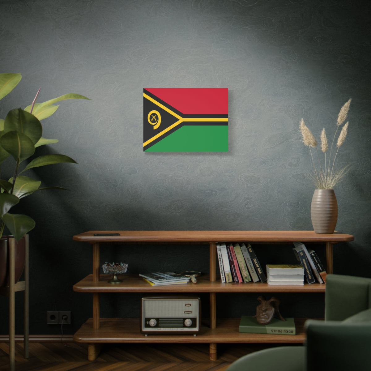 Vanuatu Country Flag Canvas Vibrant Wall Art Unframed Home Decor-Express Your Love Gifts