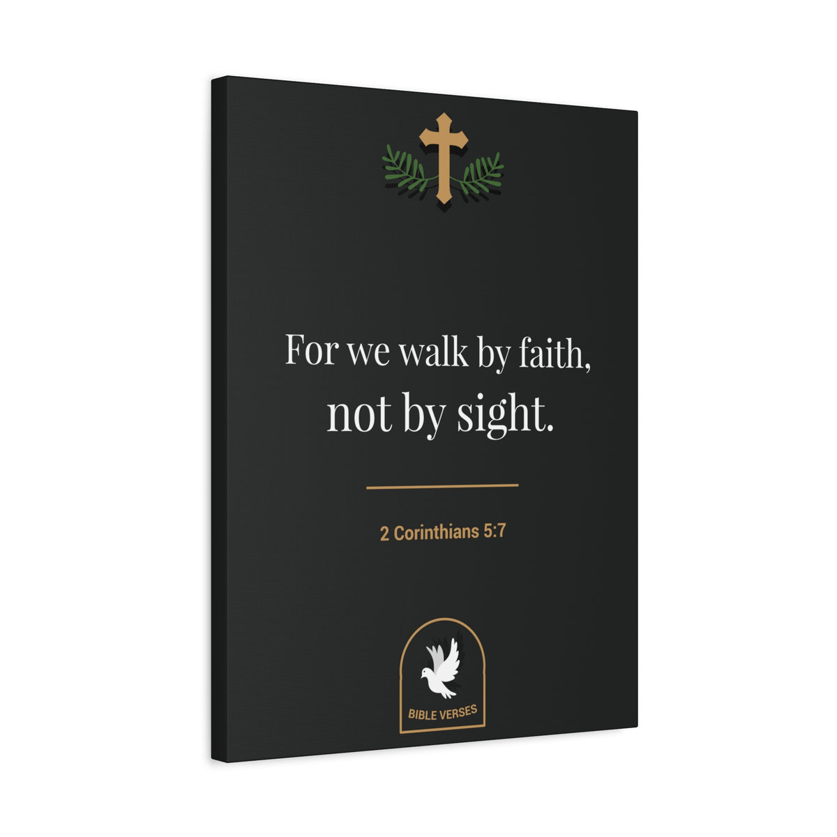Scripture Walls For We Walk By Faith 2 Corinthians 5:7 Bible Verse Canvas Christian Wall Art Ready To Hang