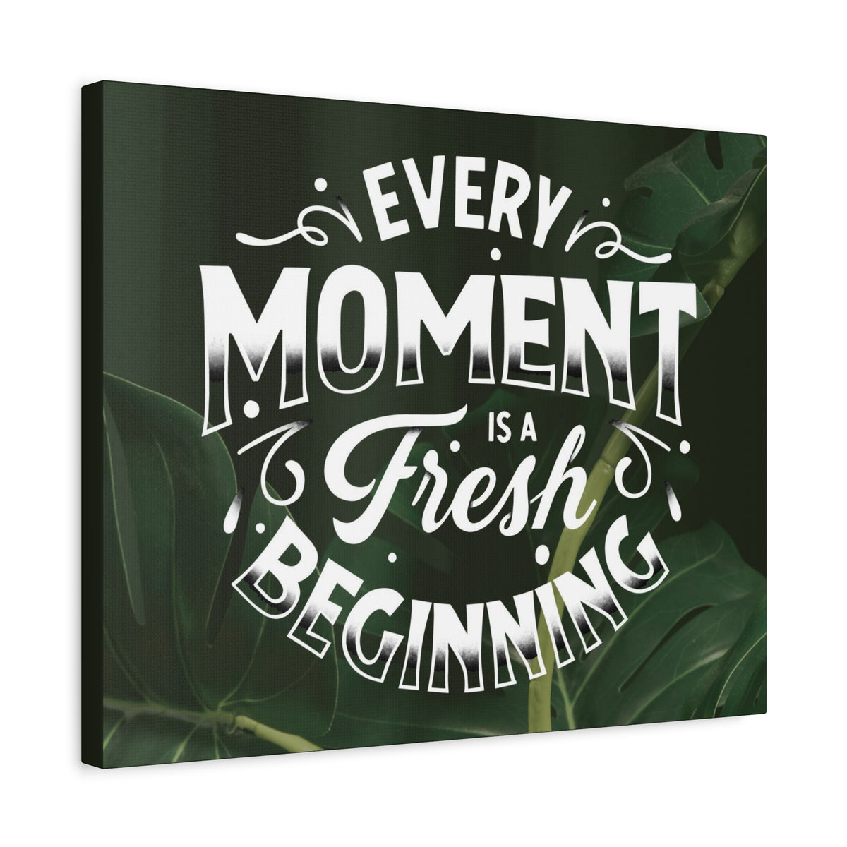 Inspirational Quote Canvas Fresh Beginning Wall Art Motivational Motto Inspiring Prints Artwork Decor Ready to Hang-Express Your Love Gifts